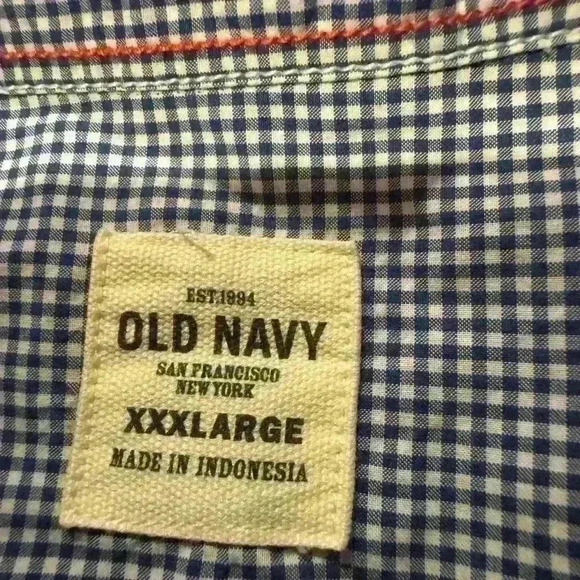 Men’s OLD NAVY Stripped Button Down Shirt size xxxl - Picture 3 of 7